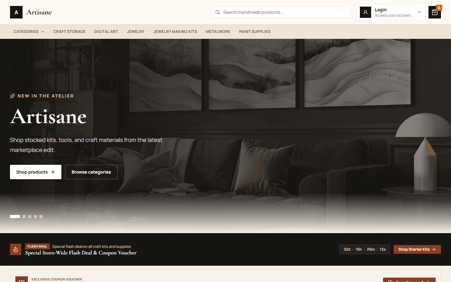 Artisane — Handmade Craft & Atelier Marketplace