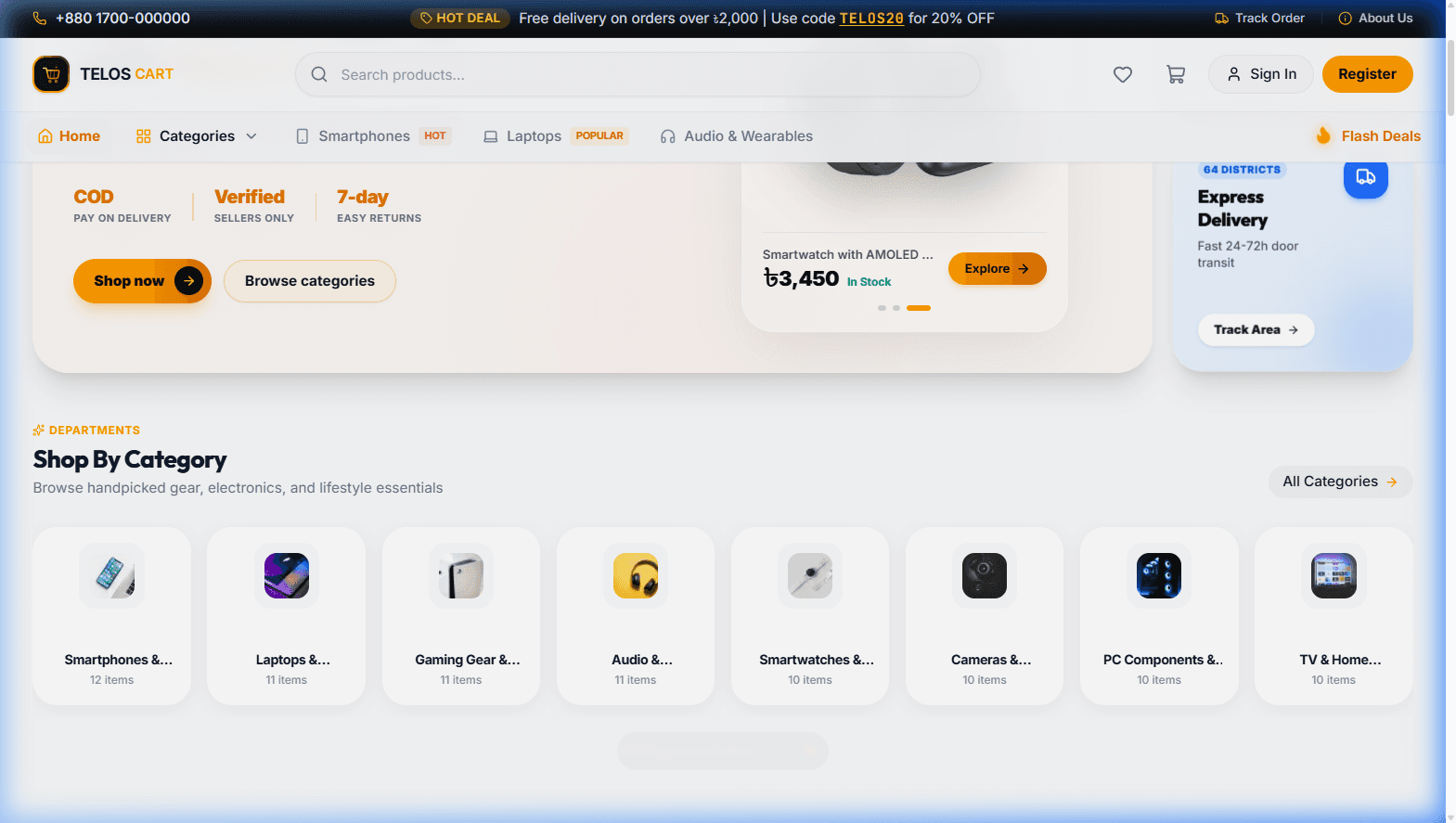 Telos Cart — Next-Gen Digital & Retail E-Commerce Ecosystem